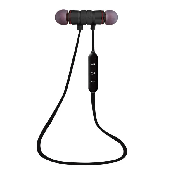 Asonic Siyah Mobil Telefon Uyumlu Bluetooth Kulak içi Mikrofonlu Kulaklık