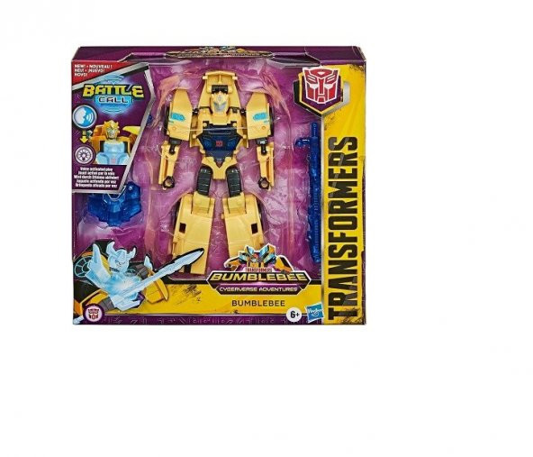Transformers Bumblebee Cyberverse Adventures Battle Call Trooper Class Figure - Resim 2