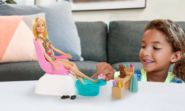 Barbie - Bebek Sağlıklı Tırnak Bakımı Oyun Seti - 2