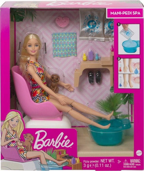 Barbie - Bebek Sağlıklı Tırnak Bakımı Oyun Seti - 7
