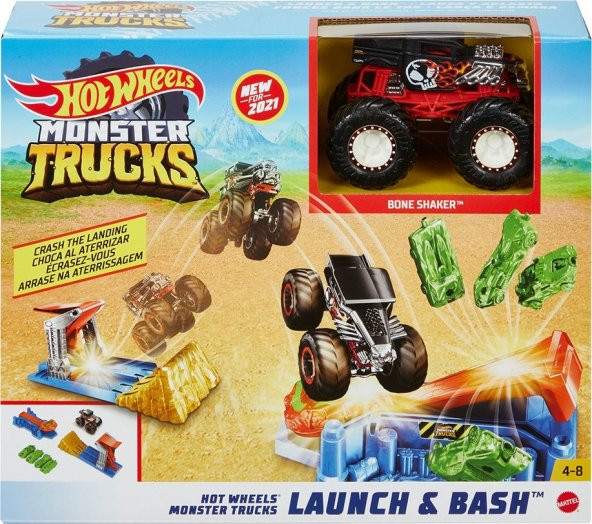 Hot Wheells Monster Trucks Fırlat ve Çarpış Oyun Seti