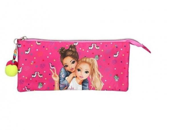 Top Model 3 Bölmeli Alpaka Kalem Kutusu 10355 - Resim 3