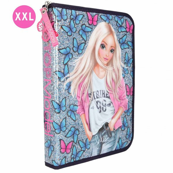Top Model Big Pencil Case Butterfly Dolu Kalem Kutu - 2