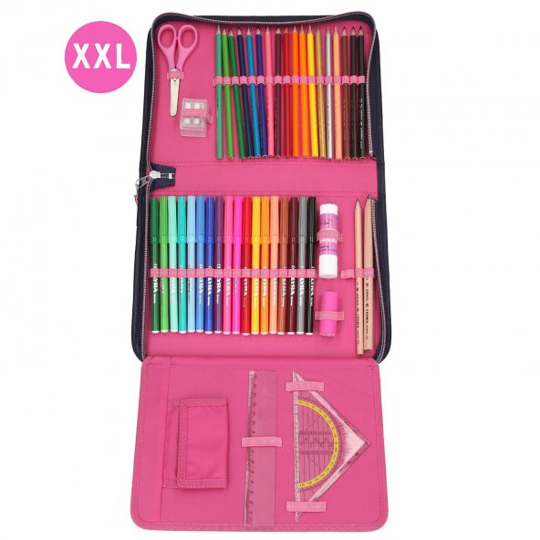 Top Model Big Pencil Case Butterfly Dolu Kalem Kutu - 4