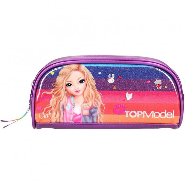 Top Model Pencil Tube Friends Purple Kalem Kutu - Resim 2