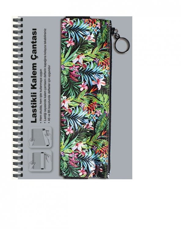 Deffter Tyvek Kalem Çantası Lastikli / Paradıse Green - Resim 3