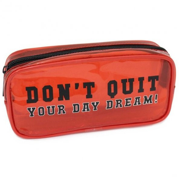 Pape Şeffaf Kırmızı Kalem Kutu Dont Quit 17501