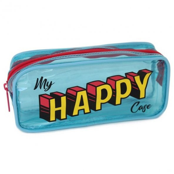 Pape Şeffaf Mavi Kalem Kutu Happy Case 17500 ürün görseli