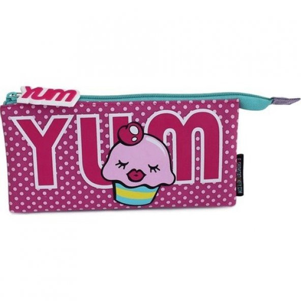 Pape Yum Cupcake Düz 3 Bölmeli Kalem Kutu
