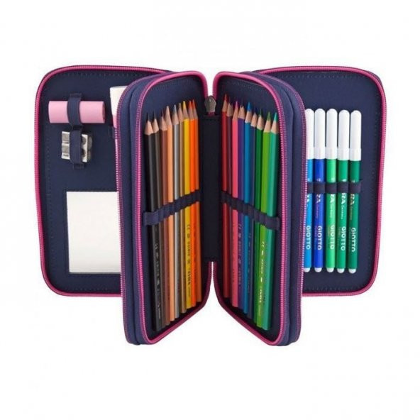 Topmodel 3 Katlı Dolu Kalem Çantası 8708 - Resim 2