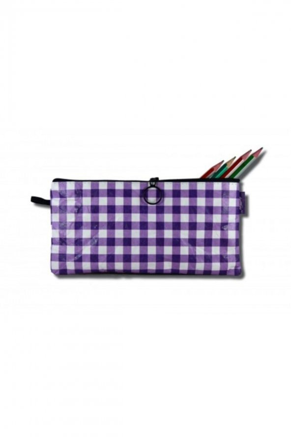 Deffter Tyvek Kalem Çantası 10.5*21 / Purple - 2
