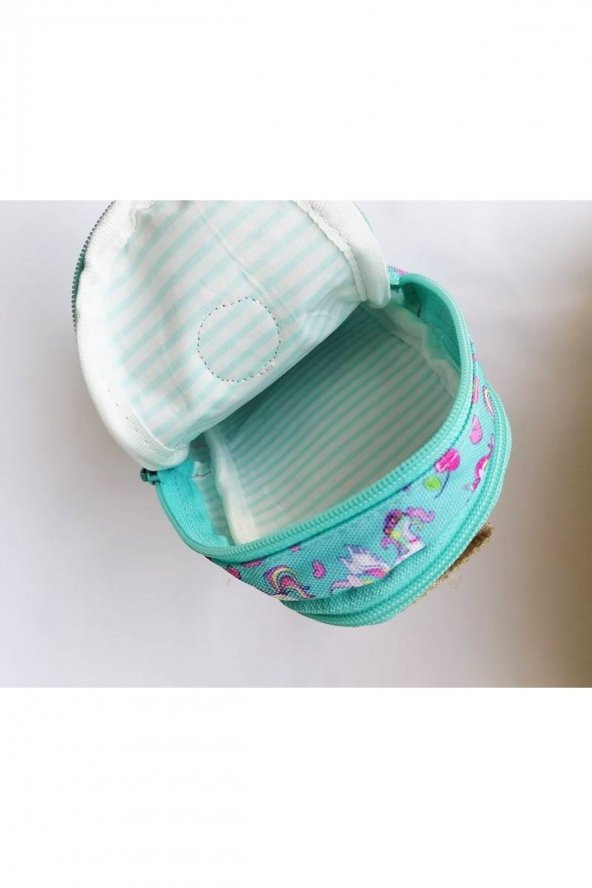Kaukko Nature Junior Bag Kalem Çantası Unıcorn Turkuaz - Resim 3
