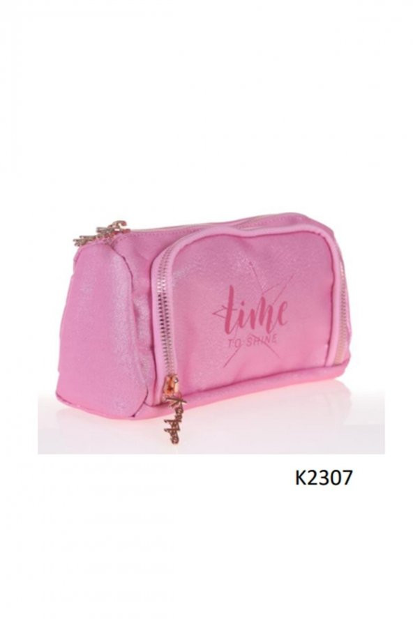 Kaukko Sparkle Plump Kalem Çantası Pembe K2307 ürün görseli 1