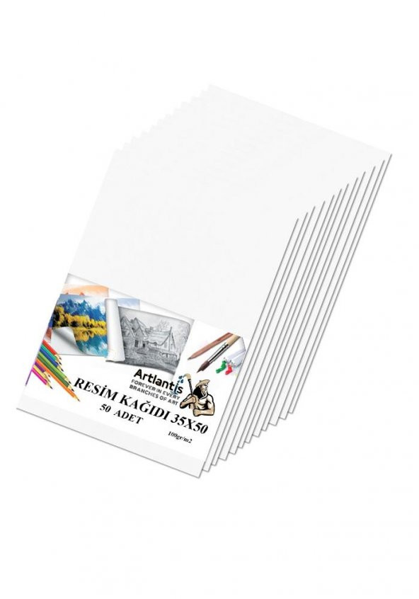 Resim Kağıdı 35x50 50 Li 100 gr 1 Paket 35*50 Resim Kartonu - 2