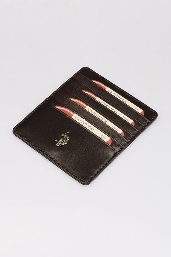 U.S. Polo Assn. Deri Kahve Erkek Kartlık Cüzdan PLCZ9610