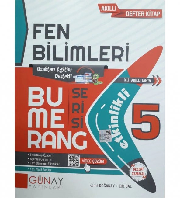 5.sınıf Bumerang Fen Bilimleri Etkinlikli Kitap Yeni