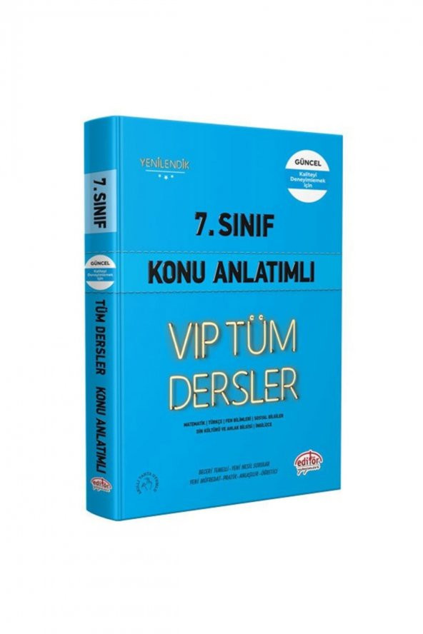 7. Sınıf Tüm Dersler Konu Anlatımlı - Mavi Kitap