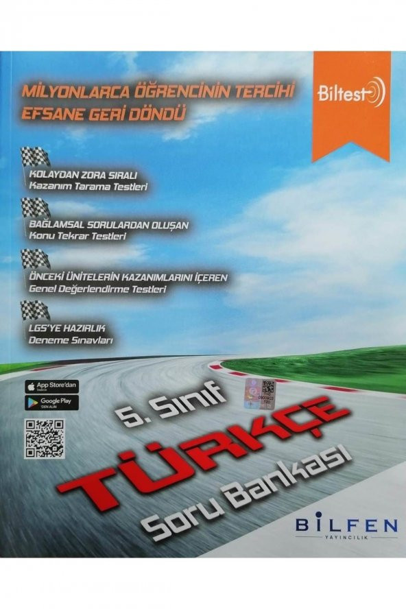 Bilfen Biltest 5.sınıf Türkçe Bilgiler Soru Bankası