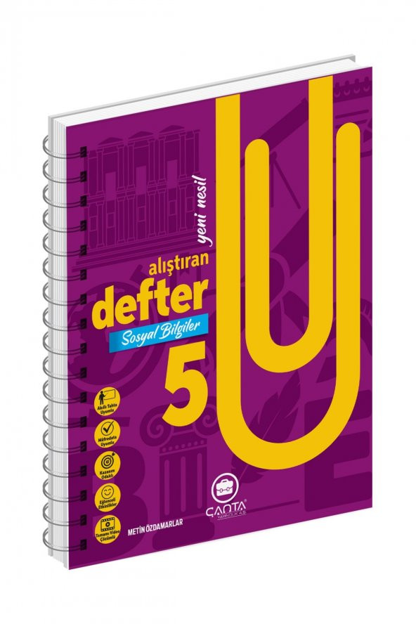 Çanta Yayınları 5.sınıf Sosyal Bilgiler Yeni Nesil Alıştıran Defter