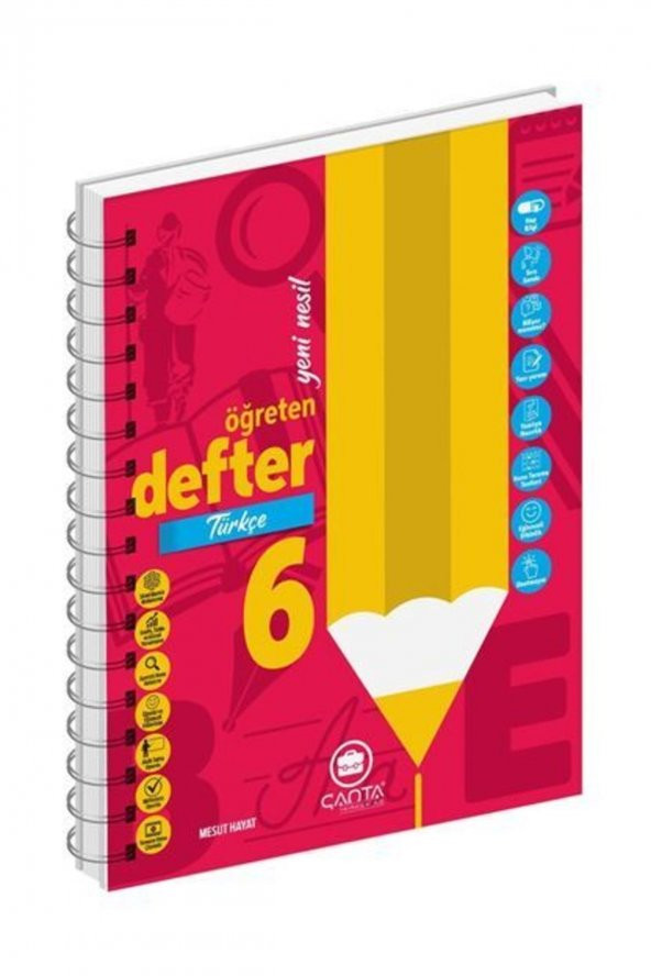 Çanta Yayınları 6.sınıf Türkçe Yeni Nesil Öğreten Defter