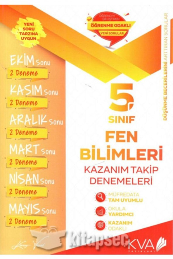 Koray Varol 5. Sınıf Fen Bilimleri Kazanım Takip Denemeleri