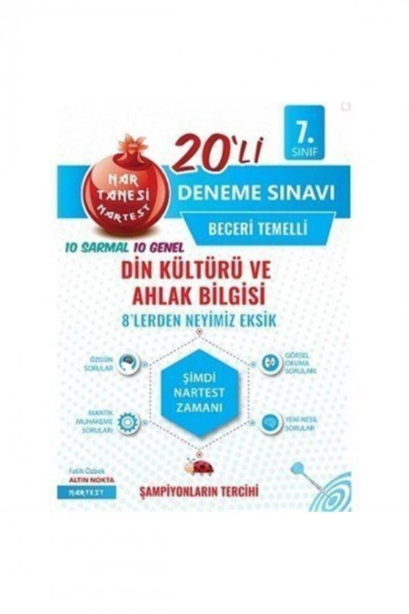 Nartest 7. Sınıf Nar Tanesi Din Kültürü Deneme Sınavı