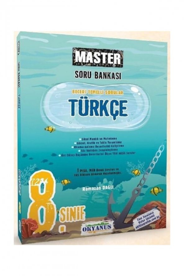 Okyanus Yayınları 8. Sınıf Türkçe Master Soru Bankası