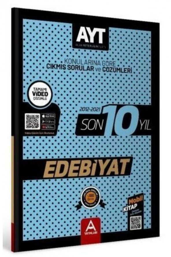 A Yayınları Ayt Edebiyat Son 10 Yıl Soru Ve Çözümleri
