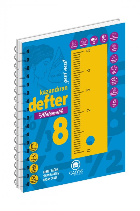 Çanta Yayınları 8.sınıf Matematik Yeni Nesil Kazandıran Defter