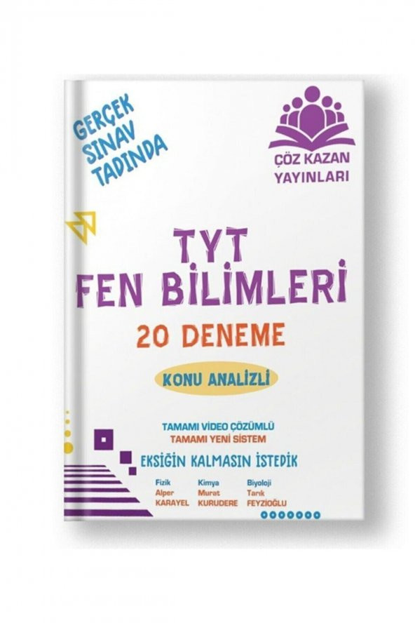 Çöz Kazan Yayınları Tyt Fen Bilimleri 20 Deneme Çöz Kazan Yayınları