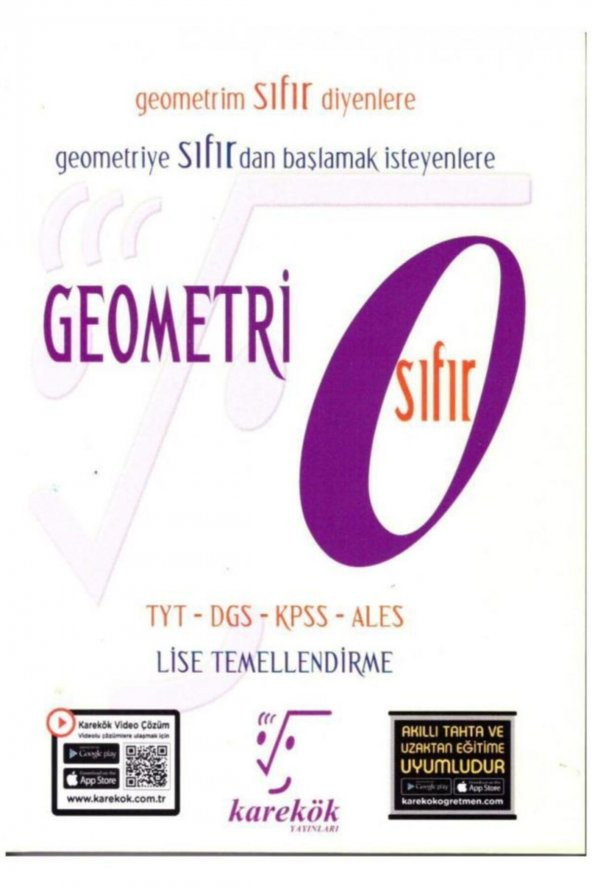 Karekök Yayınları Yeni Nesil Sorularla Geometri Sıfır