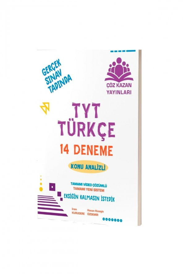 Kişisel Yayınlar Muhtelif Çöz Kazan TYT Türkçe 14 Lü Deneme - Resim 2
