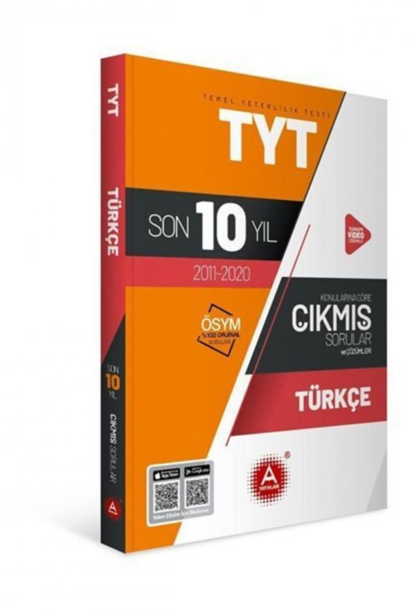 TYT Türkçe Son 10 Yıl Konularına Göre Tamamı Çözümlü Çıkmış Sorular A Yayınları