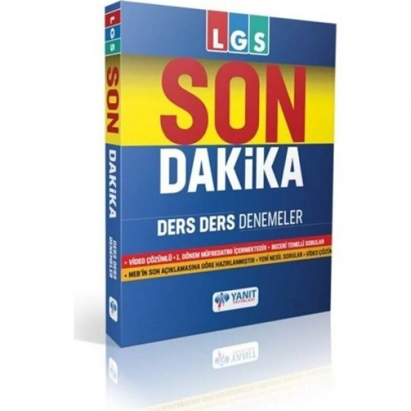 Yanıt 8.sınıf Lgs 1.dönem Son Dakika Ders Denemeleri - 1