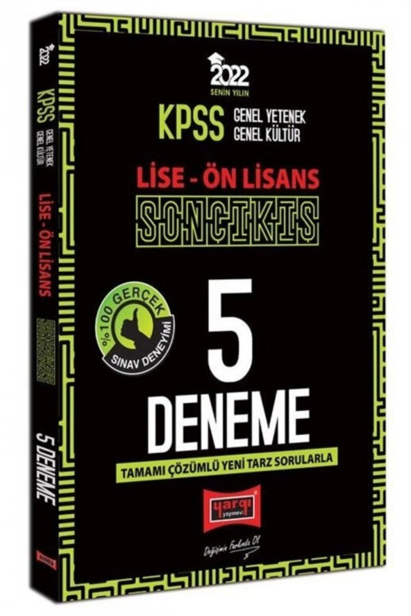 Yargı 2022 Kpss Lise Ön Lisans Gygk Son Çıkış 5 Deneme Çözümlü