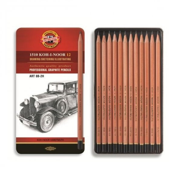 Koh-i-noor Dereceli Kalem Seti 12 Li  1512n ürün görseli 1