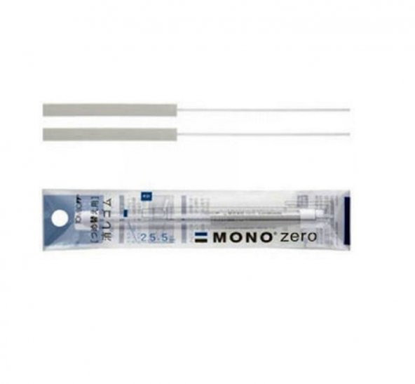Mono Zero 2.5 X 5 Mm Yassı Uçlu Kalem Silgi Yedeği 2`li Paket - 2