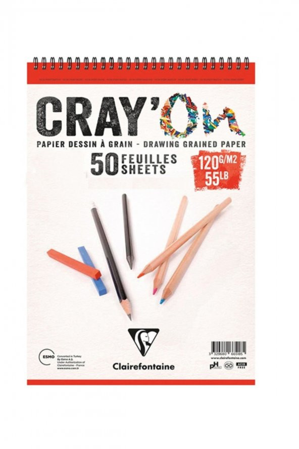 Crayon Çizim Blok A3 120gr 50 Yaprak Üst Spiral Cd966519 ürün görseli 1