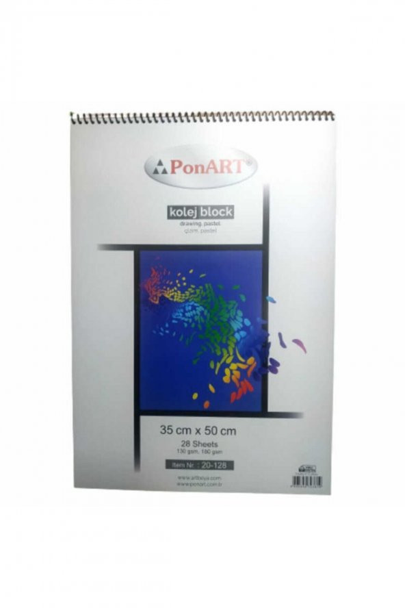 Ponart Kolej Blok Resim Defteri 28 Yaprak 35 x 50 cm