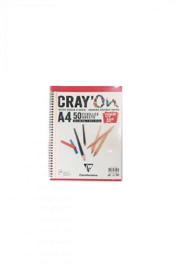 Çizim Blok A4 Yandan Spiralli 120 gr. 50 Yaprak