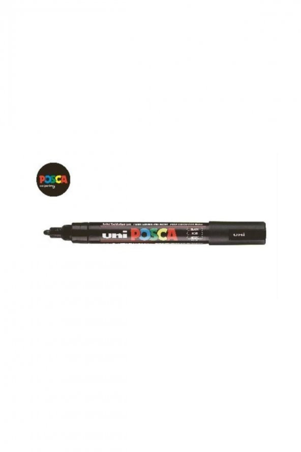 Posca Pc-5m Boyama Markörü 1.8-2.5 Mm Siyah - 2