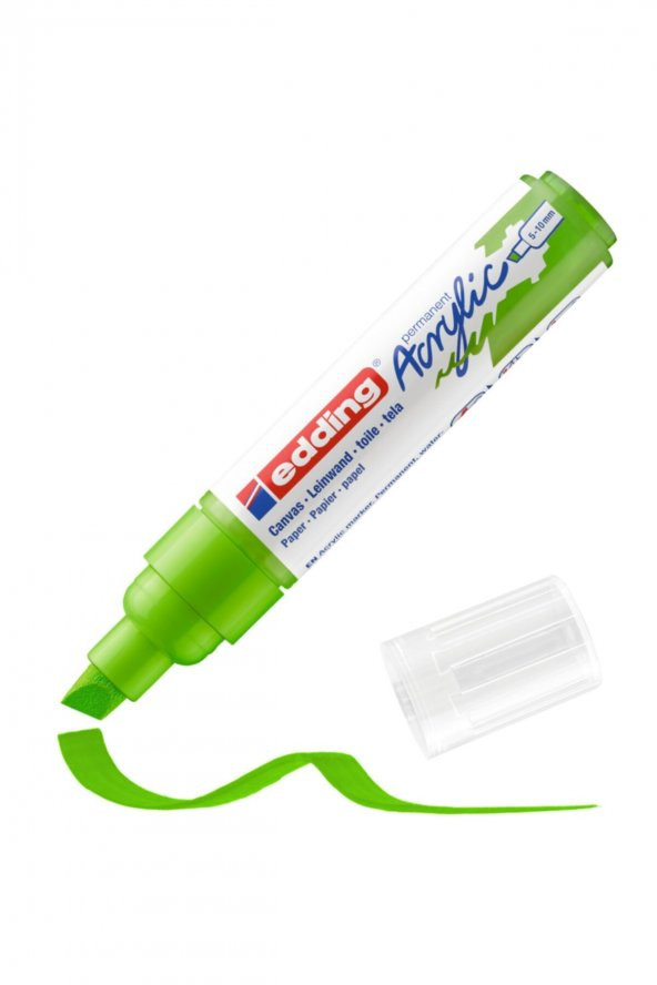 Edding 5000 Kalın Uçlu Akrilik Markör - Sarı-Yeşil - 5-10 Mm’Lik Kesik Uç ürün görseli 1