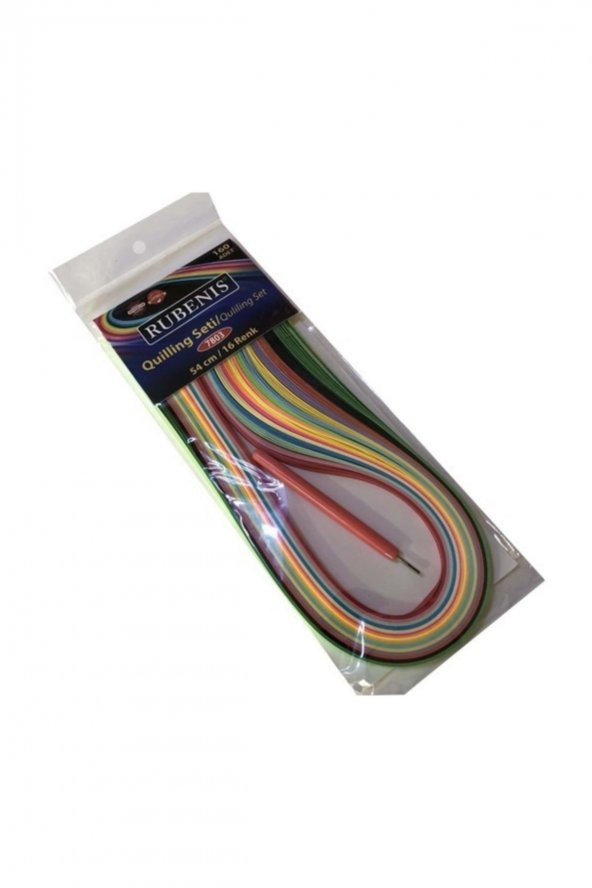 Rubenis Quilling Seti 54 Cm 16 Renk 160 Adet + Quilling Aleti ürün görseli 1