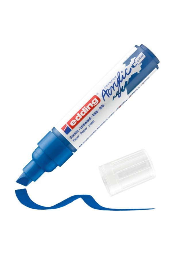 Edding 5000 Kalın Uçlu Akrilik Markör Anzer Mavi 5-10 Mm’Lik Kesik Uç ürün görseli
