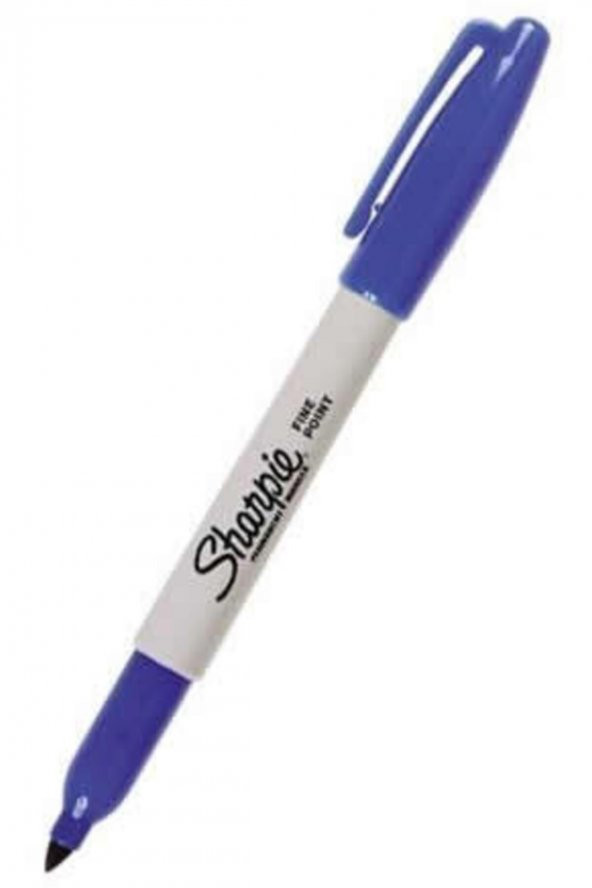 Sharpıe Mavi Fıne Permanent Markör Kalem 3 Adet