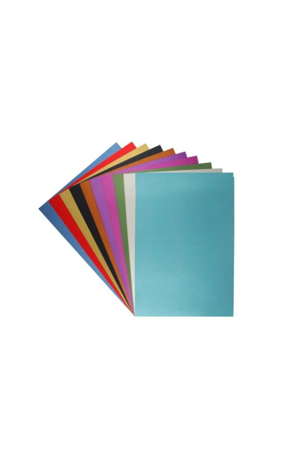 Simli Karton 250 Gr. 10lu Karışık Renk (20x30 Cm.)-sim Dökmez ürün görseli 1