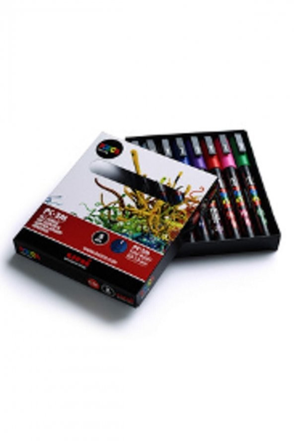 Su Bazlı Marker PC-3M 8li - Ana Renkler 220716 ürün görseli 1