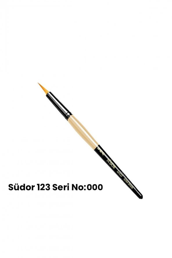 Südor 123 Seri Sentetik Yuvarlak Uçlu Fırça No 3/0