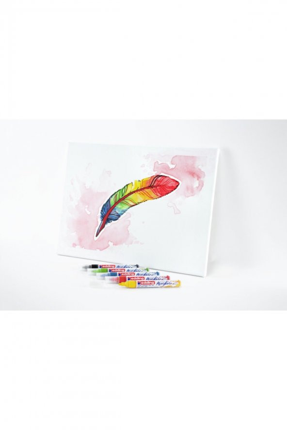 Edding 5100 Orta Uçlu Akrilik Markör - Siyah - 2-3 Mm’Lik Yuvarlak Uç - Resim 2