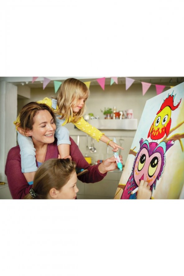 Edding 5300 İnce Uçlu Akrilik Markör - Fındık Kahvesi - 1-2 Mm’Lik İnce Yuvarlak Uç - 4